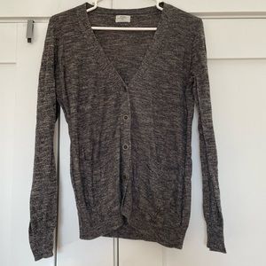 Madewell grey button down cardigan